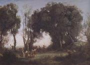 Jean Baptiste Camille  Corot Une matinee (mk11) china oil painting reproduction